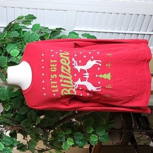 December 25th Womens Red Thermal Long Sleeve Shirt